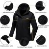 imageMAGCOMSEN Women Ski Jacket Waterproof Winter Jackets for Women Outdoor Snow Windbreaker Jacket Skiing Warm Jackets Pure Black L