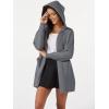 imageMAGCOMSEN Womens Cardigan Open Front Knit Hoodie Sweater Coatigan Jacket 2024 Casual Fall Trendy Coats with PocketsDark Gray