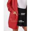 imageMAGCOMSEN Womens Cardigan Open Front Knit Hoodie Sweater Coatigan Jacket 2024 Casual Fall Trendy Coats with PocketsTomato Red