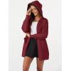 imageMAGCOMSEN Womens Cardigan Open Front Knit Hoodie Sweater Coatigan Jacket 2024 Casual Fall Trendy Coats with PocketsWine Red