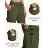 imageMAGCOMSEN Womens Cargo Joggers Lightweight Quick Dry Hiking Pants UPF 50 Athletic Workout Travel Joggers Zipper PocketsArmy Green