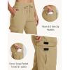 imageMAGCOMSEN Womens Cargo Joggers Lightweight Quick Dry Hiking Pants UPF 50 Athletic Workout Travel Joggers Zipper PocketsKhaki