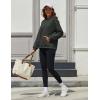 imageMAGCOMSEN Womens Fleece Hoodie Pullover Warm Long Sleeve Shirts Hooded Sweatshirt with Pockets Casual Loose FitGray