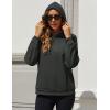 imageMAGCOMSEN Womens Fleece Hoodie Pullover Warm Long Sleeve Shirts Hooded Sweatshirt with Pockets Casual Loose FitGray