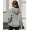 imageMAGCOMSEN Womens Fleece Hoodie Pullover Warm Long Sleeve Shirts Hooded Sweatshirt with Pockets Casual Loose FitLtgray