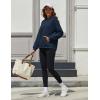 imageMAGCOMSEN Womens Fleece Hoodie Pullover Warm Long Sleeve Shirts Hooded Sweatshirt with Pockets Casual Loose FitNavy
