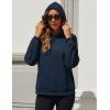 imageMAGCOMSEN Womens Fleece Hoodie Pullover Warm Long Sleeve Shirts Hooded Sweatshirt with Pockets Casual Loose FitNavy