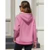 imageMAGCOMSEN Womens Fleece Hoodie Pullover Warm Long Sleeve Shirts Hooded Sweatshirt with Pockets Casual Loose FitPink