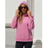 imageMAGCOMSEN Womens Fleece Hoodie Pullover Warm Long Sleeve Shirts Hooded Sweatshirt with Pockets Casual Loose FitPink