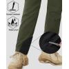 imageMAGCOMSEN Womens Fleece Lined Winter Hiking Pants Waterproof Insulated Ski Snow Pants Outdoor Hunting Softshell PantsArmy Green