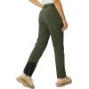 imageMAGCOMSEN Womens Fleece Lined Winter Hiking Pants Waterproof Insulated Ski Snow Pants Outdoor Hunting Softshell PantsArmy Green