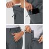 imageMAGCOMSEN Womens Fleece Lined Winter Hiking Pants Waterproof Insulated Ski Snow Pants Outdoor Hunting Softshell PantsDark Grey