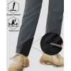 imageMAGCOMSEN Womens Fleece Lined Winter Hiking Pants Waterproof Insulated Ski Snow Pants Outdoor Hunting Softshell PantsDark Grey