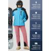 imageMAGCOMSEN Womens Fleece Lined Winter Hiking Pants Waterproof Insulated Ski Snow Pants Outdoor Hunting Softshell PantsGrey Pink