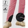 imageMAGCOMSEN Womens Fleece Lined Winter Hiking Pants Waterproof Insulated Ski Snow Pants Outdoor Hunting Softshell PantsGrey Pink