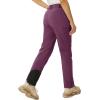 imageMAGCOMSEN Womens Fleece Lined Winter Hiking Pants Waterproof Insulated Ski Snow Pants Outdoor Hunting Softshell PantsPurple Red