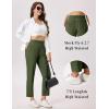 imageMAGCOMSEN Womens Golf Pants UPF 50 High Waisted Stretch 78 Ankle Dress Work Casual Slack Summer Travel Pants 5 PocketsArmy Green