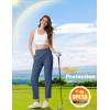 imageMAGCOMSEN Womens Golf Pants UPF 50 High Waisted Stretch 78 Ankle Dress Work Casual Slack Summer Travel Pants 5 PocketsAurora Blue