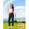 imageMAGCOMSEN Womens Golf Pants UPF 50 High Waisted Stretch 78 Ankle Dress Work Casual Slack Summer Travel Pants 5 PocketsBlack