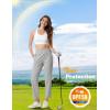 imageMAGCOMSEN Womens Golf Pants UPF 50 High Waisted Stretch 78 Ankle Dress Work Casual Slack Summer Travel Pants 5 PocketsLight Grey