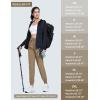 imageMAGCOMSEN Womens Hiking Pants Lightweight Quick Dry Athletic Running Joggers with Pockets Outdoor Travel SweatpantsKhaki