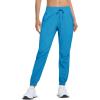 imageMAGCOMSEN Womens Hiking Pants Lightweight Quick Dry Athletic Running Joggers with Pockets Outdoor Travel SweatpantsLake Blue