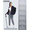 imageMAGCOMSEN Womens Hiking Pants Lightweight Quick Dry Athletic Running Joggers with Pockets Outdoor Travel SweatpantsLight Grey