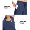 imageMAGCOMSEN Womens Hiking Pants Lightweight Quick Dry Athletic Running Joggers with Pockets Outdoor Travel SweatpantsNavy