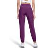 imageMAGCOMSEN Womens Hiking Pants Lightweight Quick Dry Athletic Running Joggers with Pockets Outdoor Travel SweatpantsPurple Red