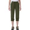 imageMAGCOMSEN Womens Hiking Pants UPF 50 Water Resistant Quick Dry Lightweight Elastic Waist Cargo Pants with 4 PocketsArmy Green