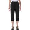imageMAGCOMSEN Womens Hiking Pants UPF 50 Water Resistant Quick Dry Lightweight Elastic Waist Cargo Pants with 4 PocketsBlack