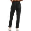 imageMAGCOMSEN Womens Hiking Pants UPF 50 Water Resistant Quick Dry Lightweight Elastic Waist Cargo Pants with 4 PocketsBlack