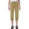 imageMAGCOMSEN Womens Hiking Pants UPF 50 Water Resistant Quick Dry Lightweight Elastic Waist Cargo Pants with 4 PocketsKhaki