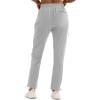 imageMAGCOMSEN Womens Hiking Pants UPF 50 Water Resistant Quick Dry Lightweight Elastic Waist Cargo Pants with 4 PocketsLight Grey