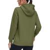 imageMAGCOMSEN Womens Hoodies Thick Fleece Lined Hooded Sweatshirt Warm Sherpa Lined Heavyweight Pullover with PocketArmy Green