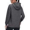 imageMAGCOMSEN Womens Hoodies Thick Fleece Lined Hooded Sweatshirt Warm Sherpa Lined Heavyweight Pullover with PocketDark Grey