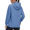 imageMAGCOMSEN Womens Hoodies Thick Fleece Lined Hooded Sweatshirt Warm Sherpa Lined Heavyweight Pullover with PocketGrey Blue