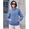 imageMAGCOMSEN Womens Hoodies Thick Fleece Lined Hooded Sweatshirt Warm Sherpa Lined Heavyweight Pullover with PocketGrey Blue