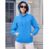 imageMAGCOMSEN Womens Hoodies Thick Fleece Lined Hooded Sweatshirt Warm Sherpa Lined Heavyweight Pullover with PocketIce Blue