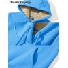 imageMAGCOMSEN Womens Hoodies Thick Fleece Lined Hooded Sweatshirt Warm Sherpa Lined Heavyweight Pullover with PocketIce Blue