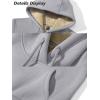 imageMAGCOMSEN Womens Hoodies Thick Fleece Lined Hooded Sweatshirt Warm Sherpa Lined Heavyweight Pullover with PocketLight Grey