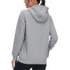 imageMAGCOMSEN Womens Hoodies Thick Fleece Lined Hooded Sweatshirt Warm Sherpa Lined Heavyweight Pullover with PocketLight Grey