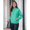imageMAGCOMSEN Womens Hoodies Thick Fleece Lined Hooded Sweatshirt Warm Sherpa Lined Heavyweight Pullover with PocketMint Green