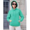 imageMAGCOMSEN Womens Hoodies Thick Fleece Lined Hooded Sweatshirt Warm Sherpa Lined Heavyweight Pullover with PocketMint Green