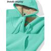 imageMAGCOMSEN Womens Hoodies Thick Fleece Lined Hooded Sweatshirt Warm Sherpa Lined Heavyweight Pullover with PocketMint Green