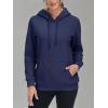 imageMAGCOMSEN Womens Hoodies Thick Fleece Lined Hooded Sweatshirt Warm Sherpa Lined Heavyweight Pullover with PocketNavy