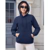 imageMAGCOMSEN Womens Hoodies Thick Fleece Lined Hooded Sweatshirt Warm Sherpa Lined Heavyweight Pullover with PocketNavy