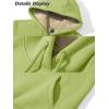 imageMAGCOMSEN Womens Hoodies Thick Fleece Lined Hooded Sweatshirt Warm Sherpa Lined Heavyweight Pullover with PocketOlive Green