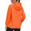 imageMAGCOMSEN Womens Hoodies Thick Fleece Lined Hooded Sweatshirt Warm Sherpa Lined Heavyweight Pullover with PocketOrange