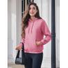 imageMAGCOMSEN Womens Hoodies Thick Fleece Lined Hooded Sweatshirt Warm Sherpa Lined Heavyweight Pullover with PocketPink